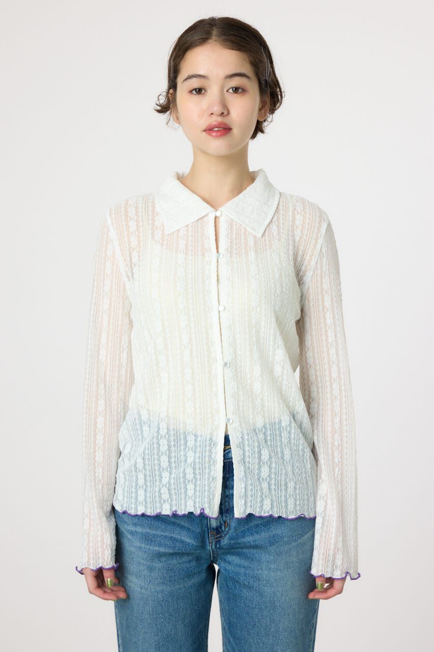 RODEO CROWNS「POINT COLOR シアーシャツ」|Tシャツ・カットソー|