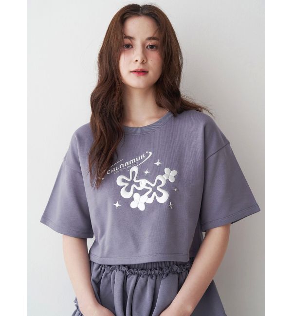 CALNAMUR「メタルプリントスウェットプルオーバー」|Tシャツ・カットソー|