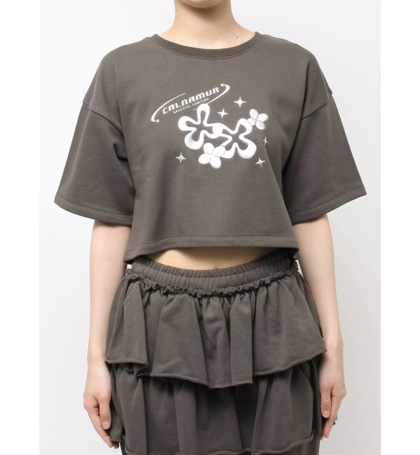 CALNAMUR「メタルプリントスウェットプルオーバー」|Tシャツ・カットソー|