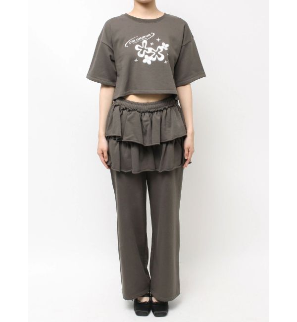 CALNAMUR「メタルプリントスウェットプルオーバー」|Tシャツ・カットソー|