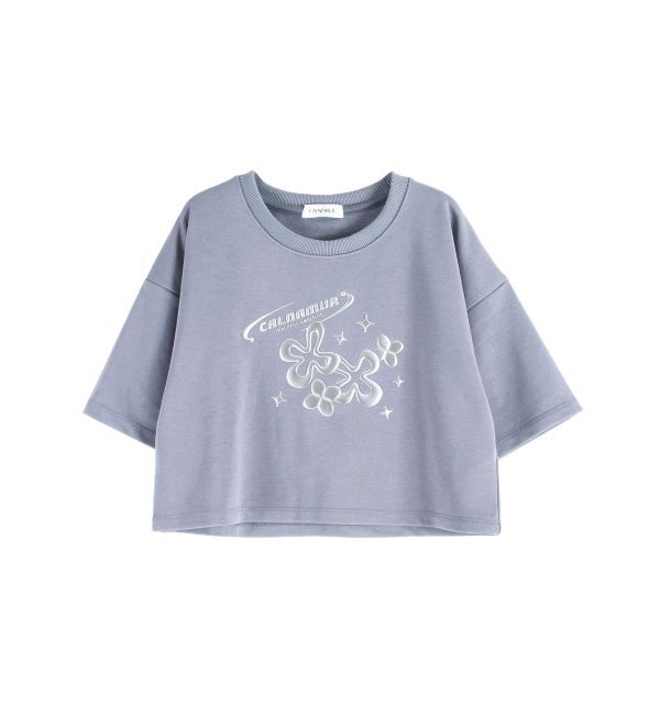 CALNAMUR「メタルプリントスウェットプルオーバー」|Tシャツ・カットソー|