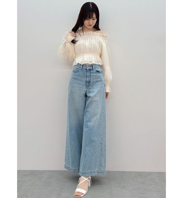 MERCURYDUO「2WAYオフショルシャーリングブラウス」|シャツ・ブラウス|