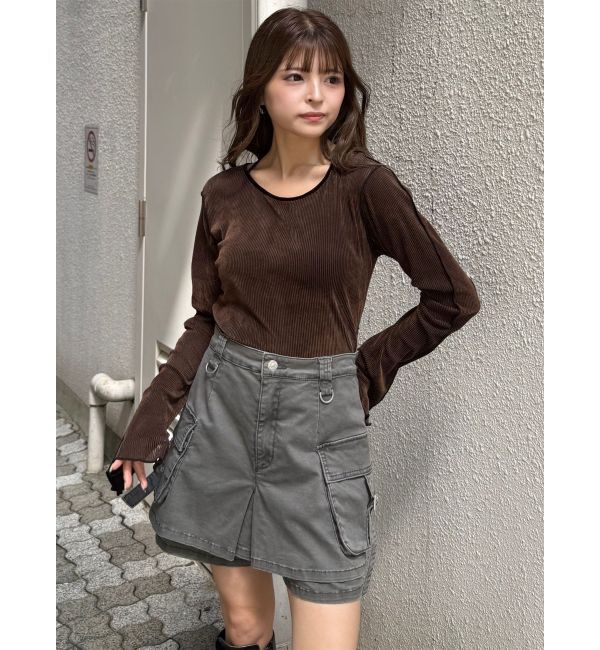 MURUA「ウォッシュカーゴスカートパンツ」|その他|