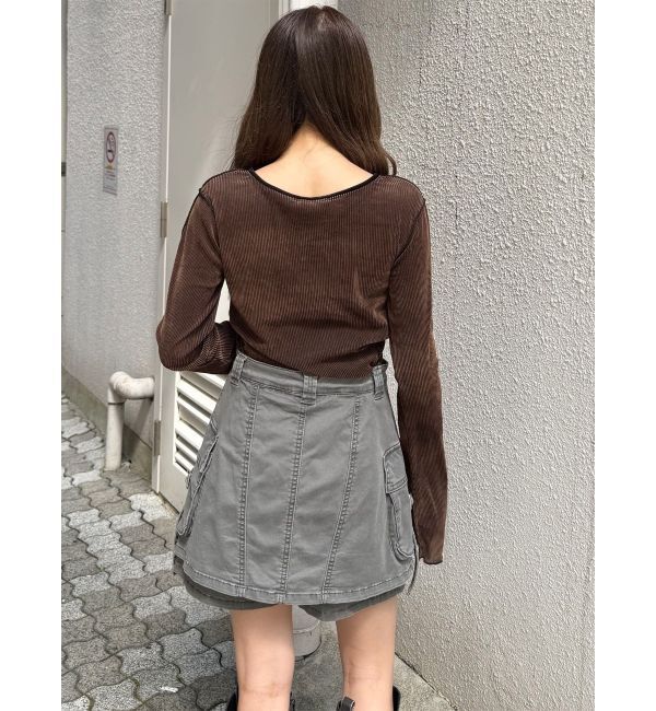 MURUA「ウォッシュカーゴスカートパンツ」|その他|