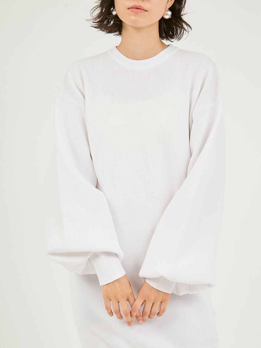 emmi atelier「ニットタフタドッキングOP」|ワンピース|