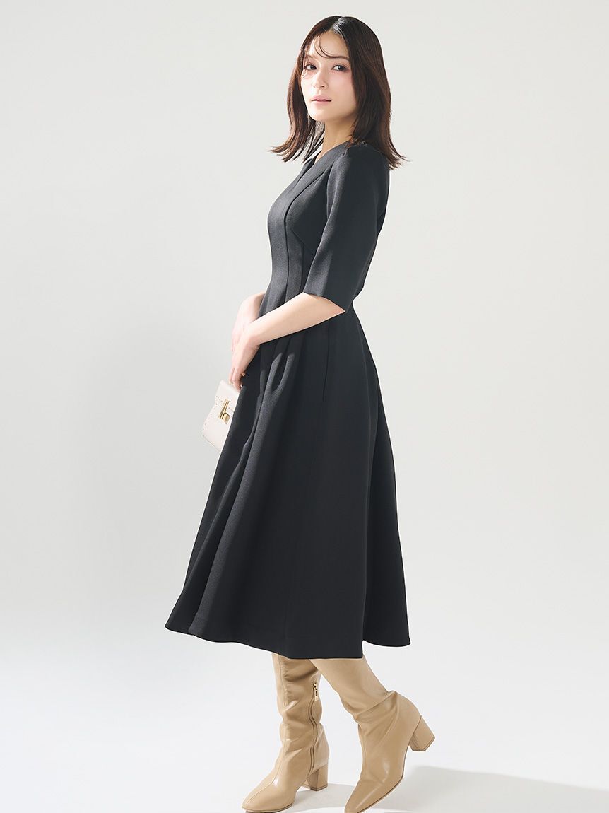 CELFORD「ホールガーメントワンピース」|ワンピース|BLK