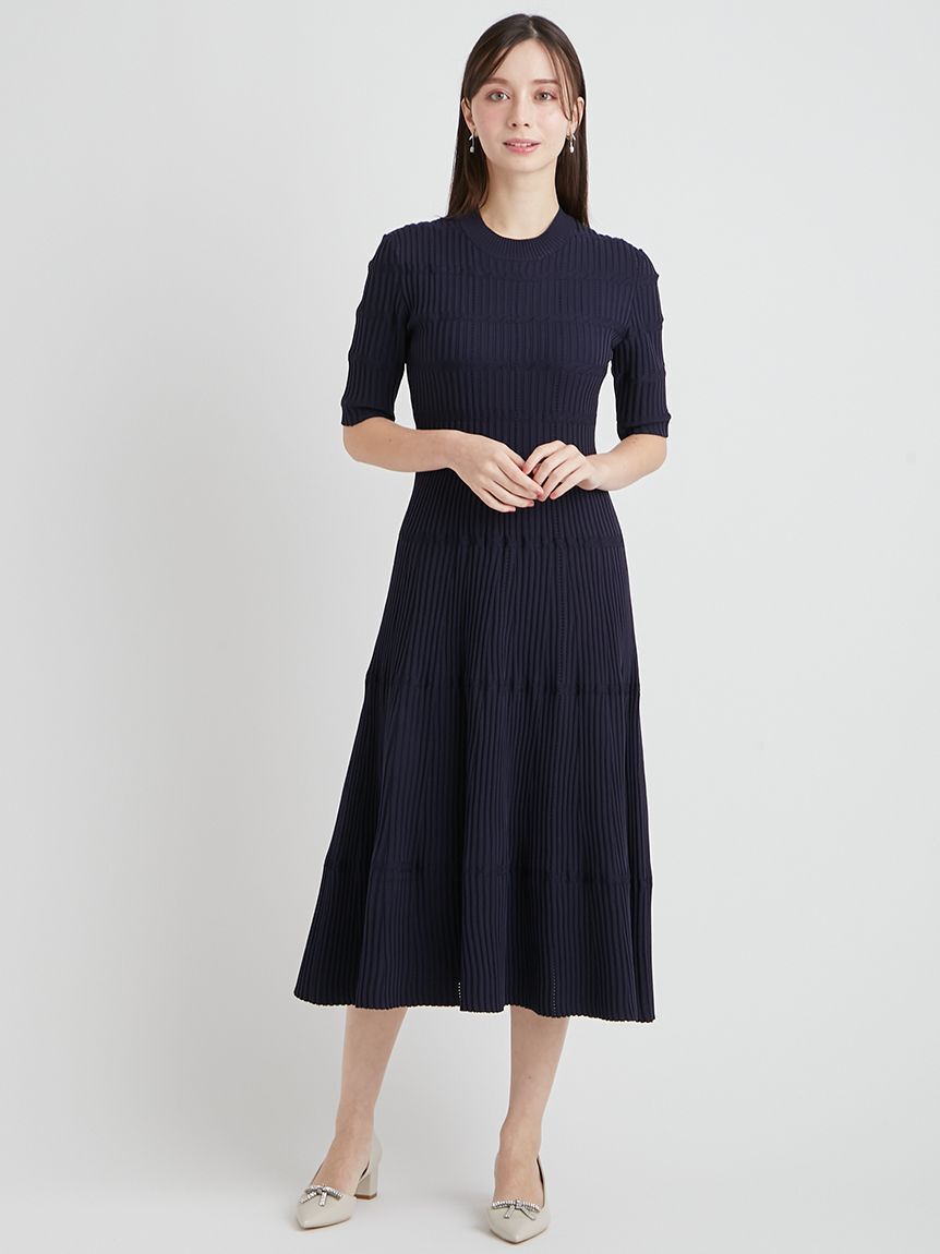 CELFORD「【洗える】ディフォメーションワンピース」|ワンピース|NVY