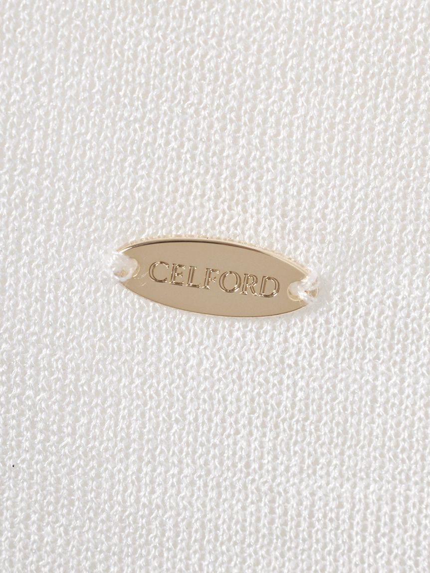 CELFORD「【洗える】ハーフスリーブシアーニットカーディガン」|カーディガン|