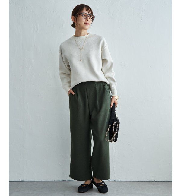 ikka「ウーリッシュツィルワイドパンツ」|その他|