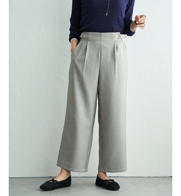 ikka「ウーリッシュツィルワイドパンツ」|その他|