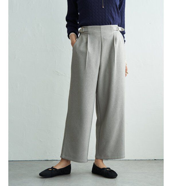 ikka「ウーリッシュツィルワイドパンツ」|その他|