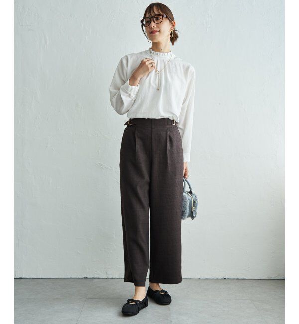 ikka「ウーリッシュツィルワイドパンツ」|その他|
