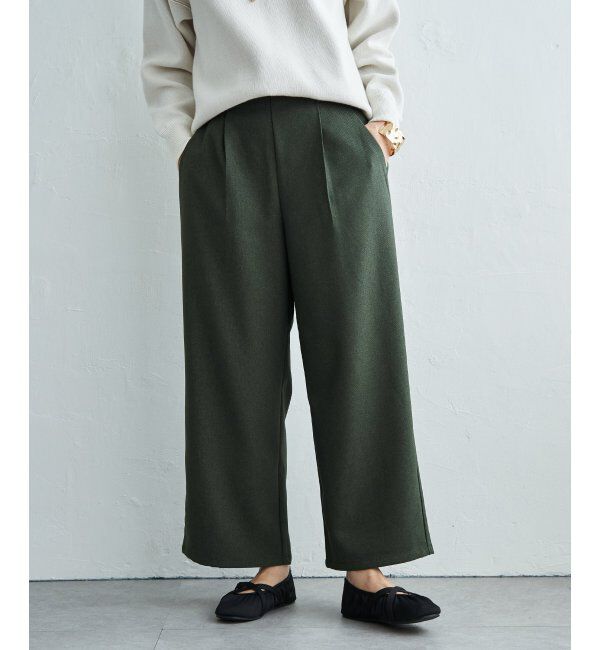 ikka「ウーリッシュツィルワイドパンツ」|その他|
