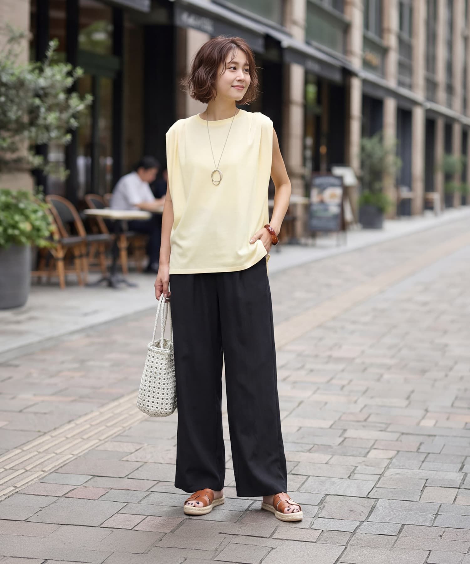 STYLE DELI「【セット対応】微シボギャザーワイドパンツ」|その他|