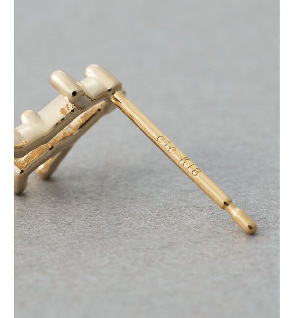 ete「[ゾディアック] K10YG ダイヤモンド ピアス /ふたご座」|ピアス|