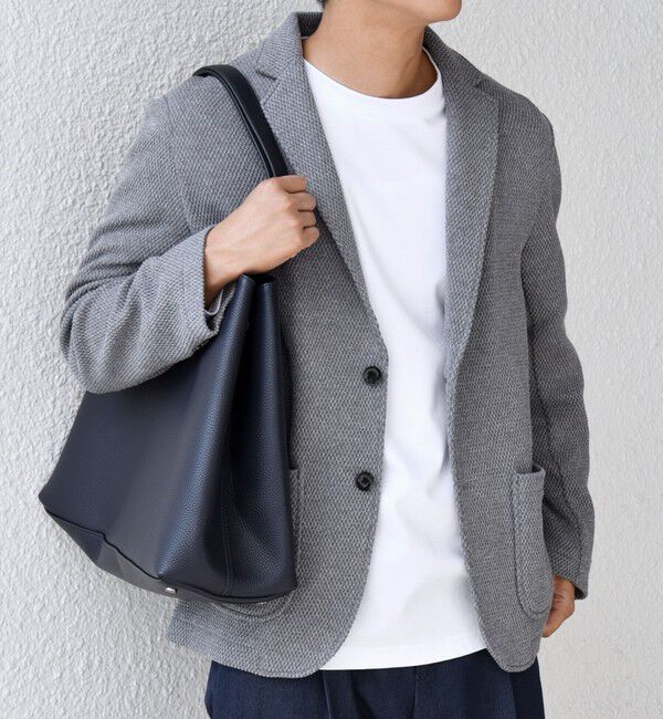 SHIPS any「SHIPS any:〈洗濯機可能〉TEXBRID(R) タックハニカム ニッティング ジャケット 25AW◇」|テーラードジャケット|