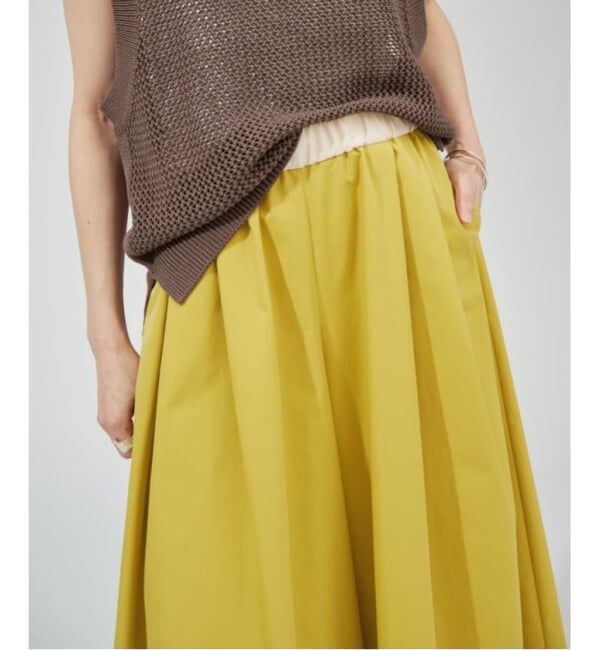 VERMEIL par iena「《手洗い可》LIMONTA ギャザーワイドクロップドパンツ」|その他|