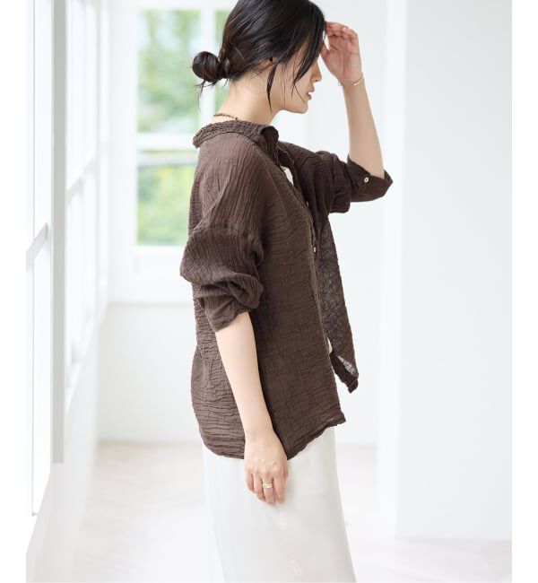 IENA「《追加》LES ATELIERS FRANCAIS DE CONFECTION Blouse Desert PE26BLDESERTGDC」|シャツ・ブラウス|