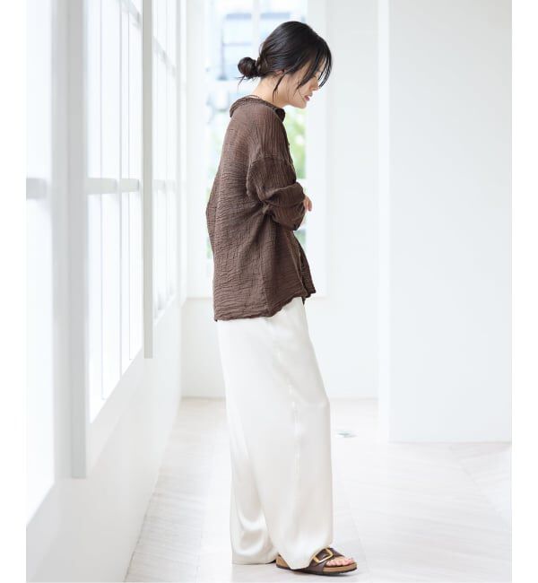 IENA「《追加》LES ATELIERS FRANCAIS DE CONFECTION Blouse Desert PE26BLDESERTGDC」|シャツ・ブラウス|
