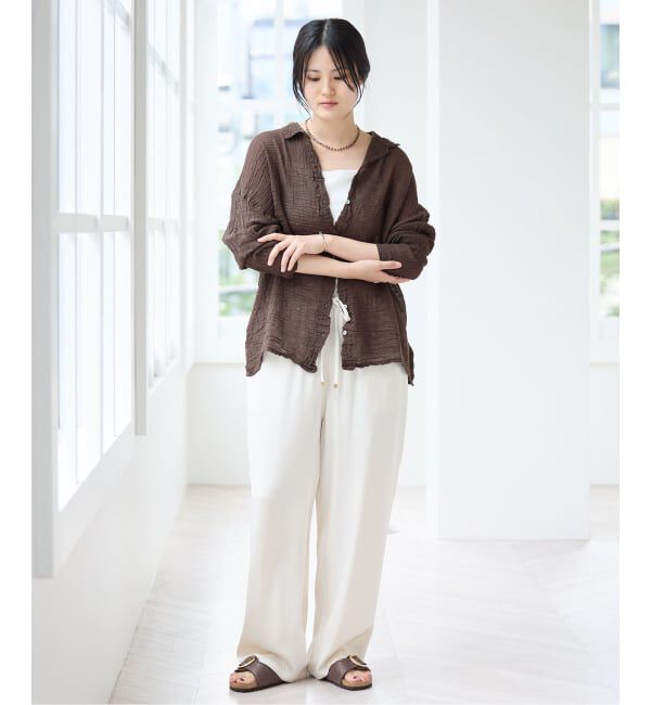 IENA「《追加》LES ATELIERS FRANCAIS DE CONFECTION Blouse Desert PE26BLDESERTGDC」|シャツ・ブラウス|