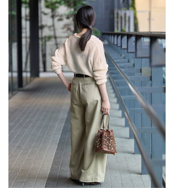 IENA「《追加》LES ATELIERS FRANCAIS DE CONFECTION Blouse Desert PE26BLDESERTGDC」|シャツ・ブラウス|