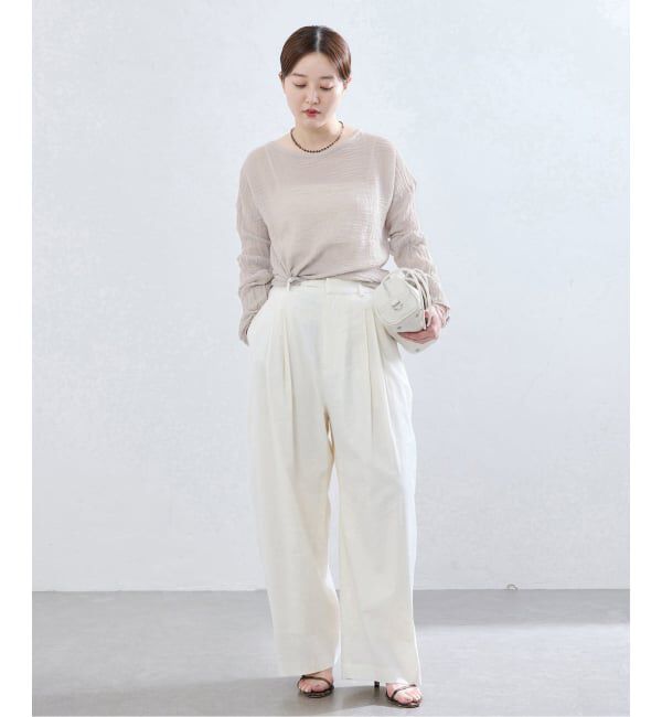 IENA「《追加》LES ATELIERS FRANCAIS DE CONFECTION T Manches Longues PE26TSMLGDC」|シャツ・ブラウス|