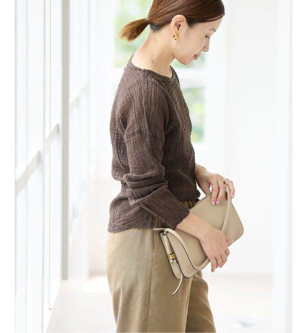 IENA「《追加》LES ATELIERS FRANCAIS DE CONFECTION T Manches Longues PE26TSMLGDC」|シャツ・ブラウス|