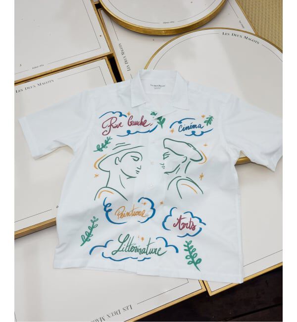 EDIFICE「LES DEUX MAGOTS (ドゥマゴ) アートシャツ」|シャツ・ブラウス|