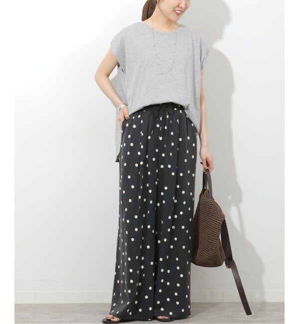 JOURNAL STANDARD relume「ランダムドットギャザーワイドパンツ」|その他|