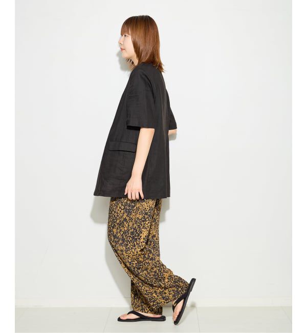 journal standard L'essage「リネンハーフスリーブジャケット」|テーラードジャケット|