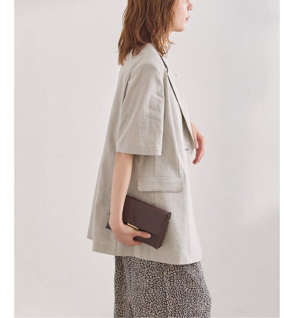journal standard L'essage「リネンハーフスリーブジャケット」|テーラードジャケット|