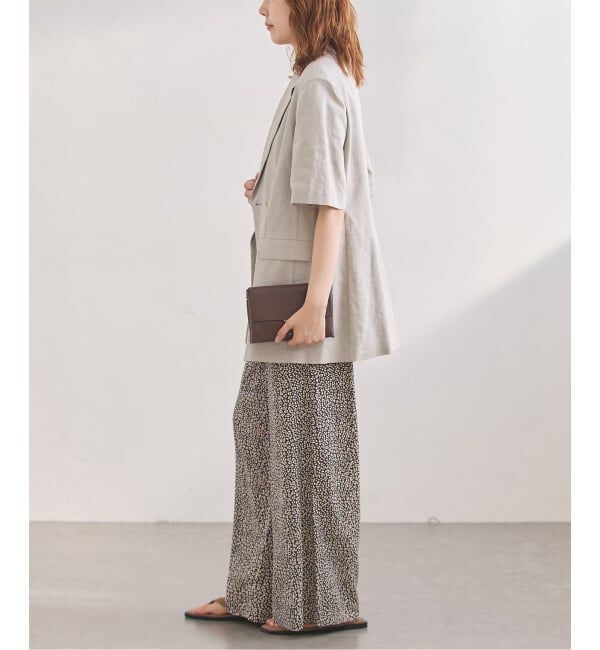 journal standard L'essage「リネンハーフスリーブジャケット」|テーラードジャケット|