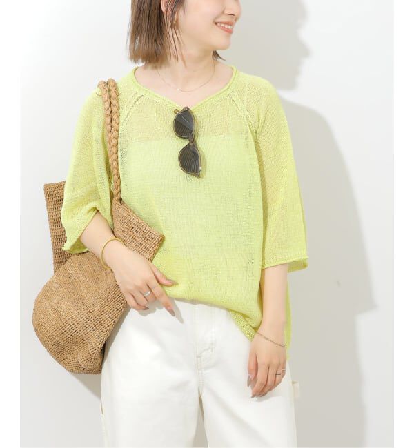 JOURNAL STANDARD relume「PEリネンハーフスリーブプルオーバー」|ニット・セーター|