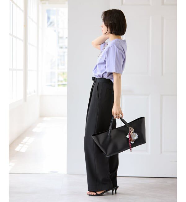 U by SPICK&SPAN「《汗染み防止 / 接触冷感 》NANO-SHEER/ZERO レターロゴTEE」|Tシャツ・カットソー|