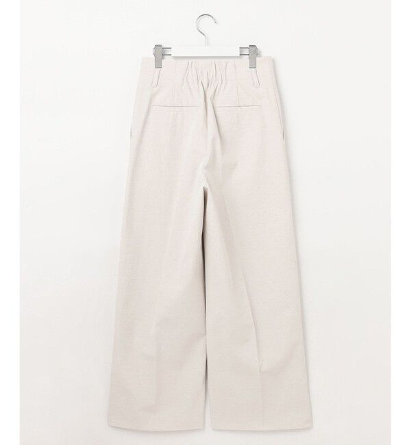 23区「【セットアップ対応/洗える】コットンリネン オックスストレッチ ワイド パンツ」|その他|
