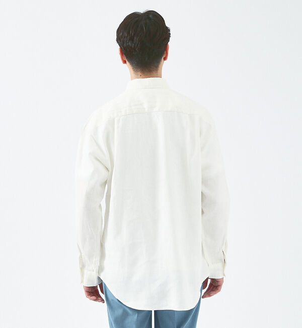 ABAHOUSE「【LUXE Linen Solaro】長袖 リネンシャツ」|シャツ・ブラウス|