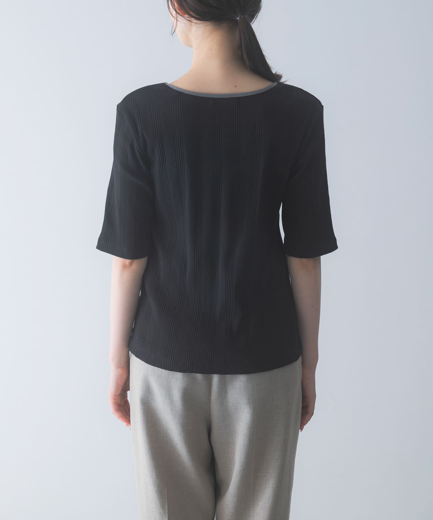 URBAN RESEARCH ROSSO「汗染み防止スクエアネックプルオーバー」|Tシャツ・カットソー|