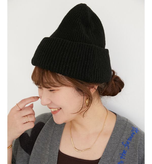 「《WEB限定アイテム》シンプルニットワッチ」|その他|ブラック
