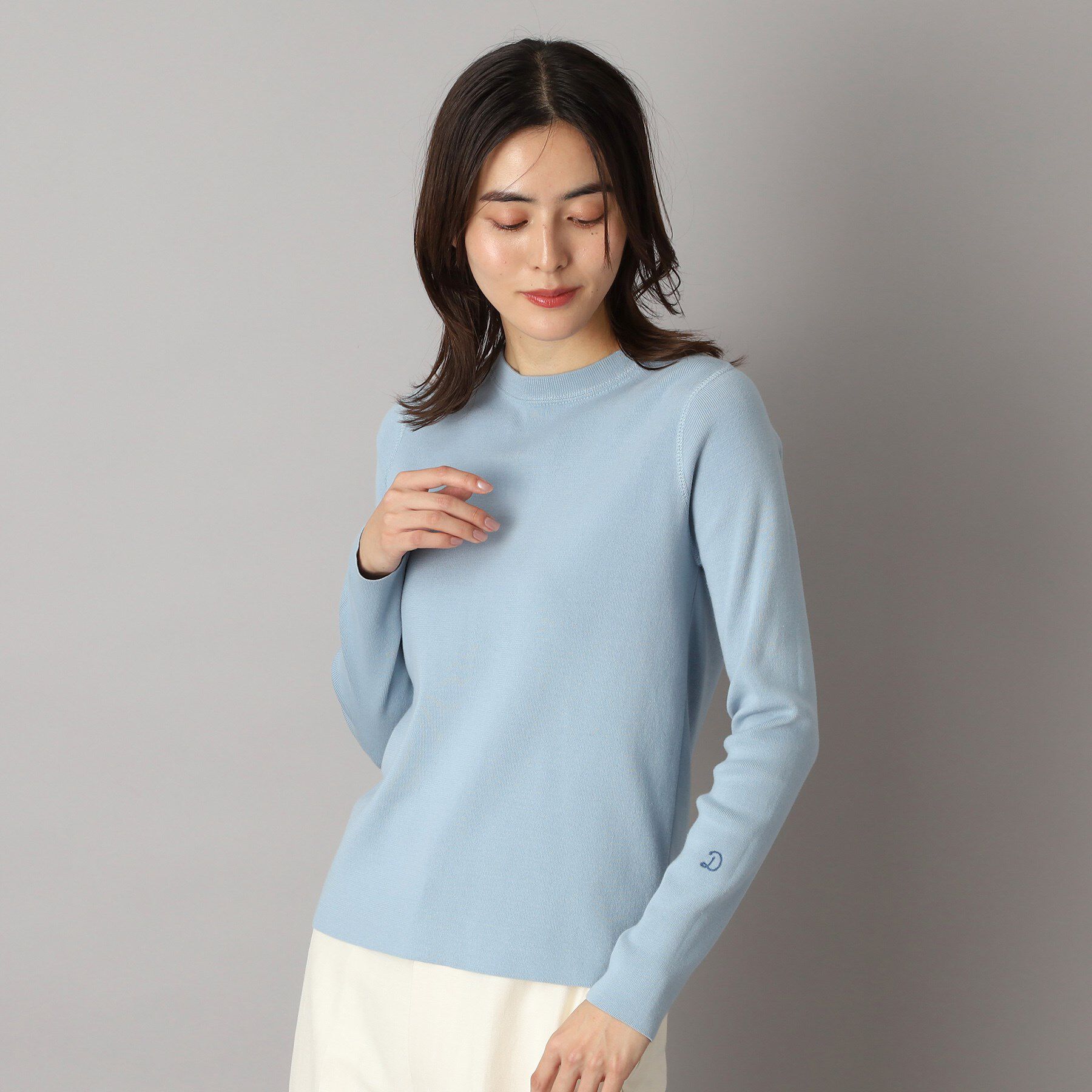DRESSTERIOR「◆【ウォッシャブル】コットンフルニードルプルオーバーニット」|ニット・セーター|