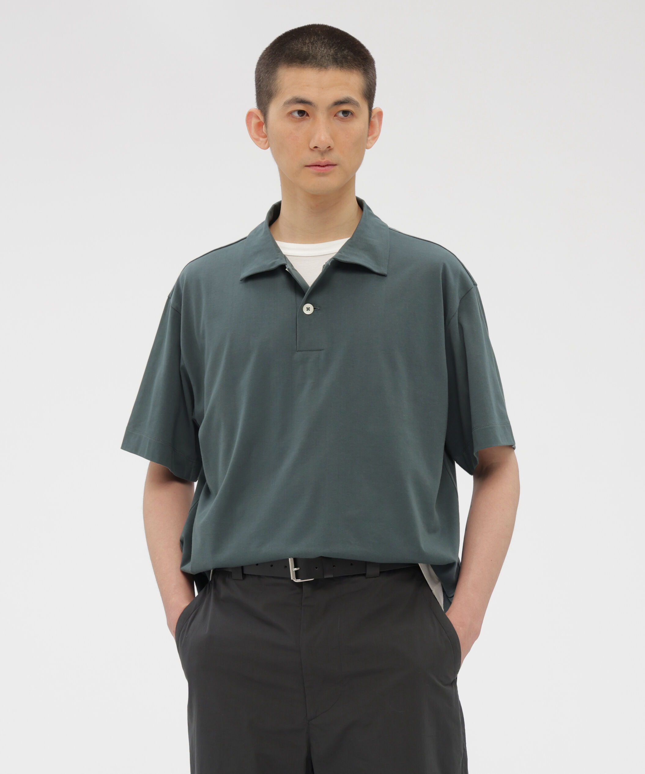 MARGARET HOWELL「EXTRA LONG STAPLE COTTON JERSEY TOP」|Tシャツ・カットソー|SLATE7