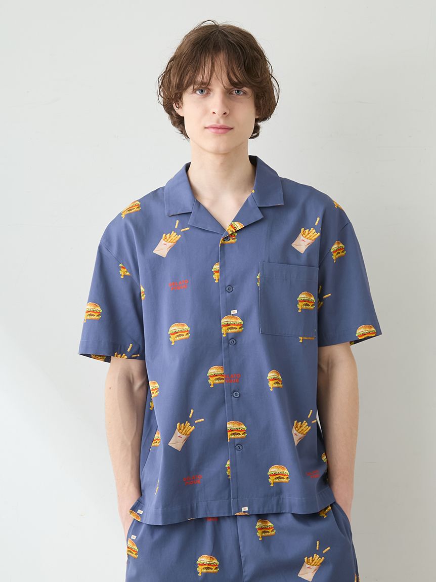 gelato pique「【UNISEX】 【接触冷感】HIGH CALORIE柄シャツ」|ルームウェア|