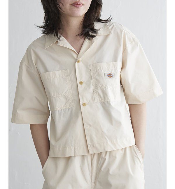 VENCE share style「Dickies ディッキーズ クロップドシャツ」|シャツ・ブラウス|アイボリー