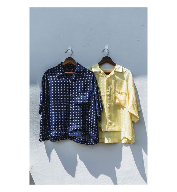 BEAMS PLUS「Cabana-SHT Cupro Dot Pattern」|シャツ・ブラウス|