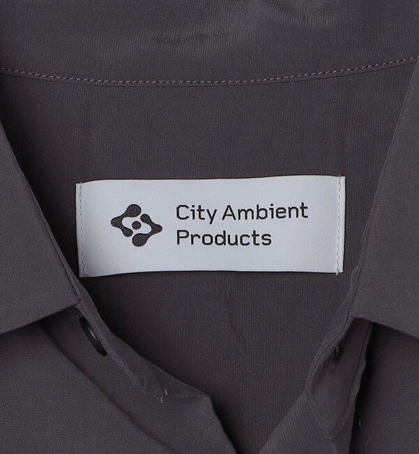 SHIPS「City Ambient Products: ポリエステル レーヨン ドレープ レギュラーカラー シャツ」|シャツ・ブラウス|