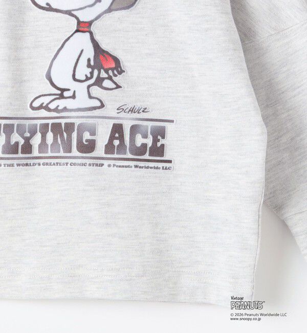 SHIPS KIDS「SHIPS KIDS:80～90cm / PEANUTS FA プリント ロングスリーブ Tシャツ」|Tシャツ・カットソー|
