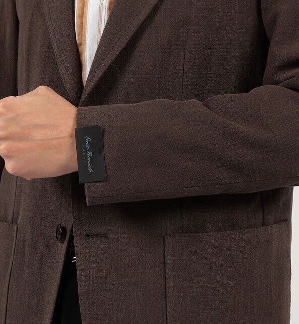 TOMORROWLAND BUYING WEAR「ERRICO FORMICOLA リネンコットン シングルブレステッド2Bジャケット」|テーラードジャケット|