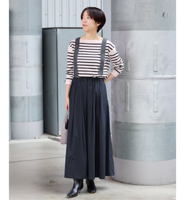 IENA「《WEB限定/追加》SEATTLEボーダーボートネックプルオーバー」|ニット・セーター|