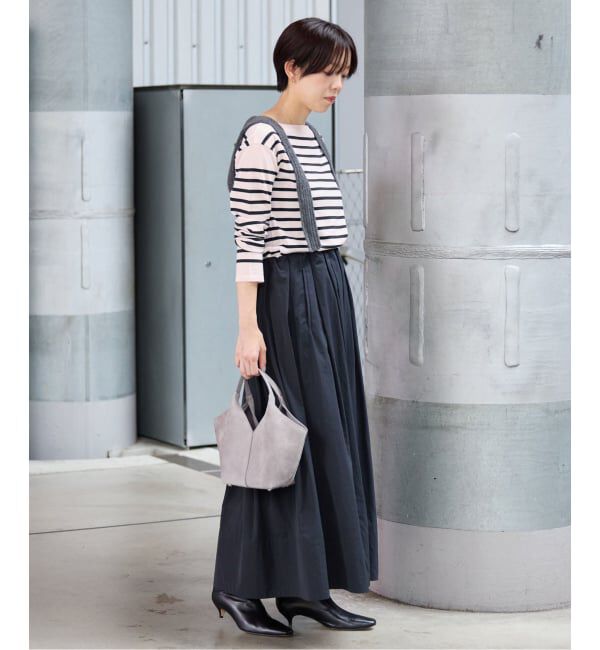 IENA「《WEB限定/追加》SEATTLEボーダーボートネックプルオーバー」|ニット・セーター|