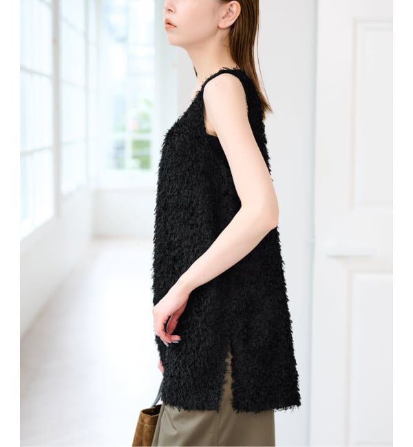 U by SPICK&SPAN「フェザーシアータンクブラウス」|シャツ・ブラウス|