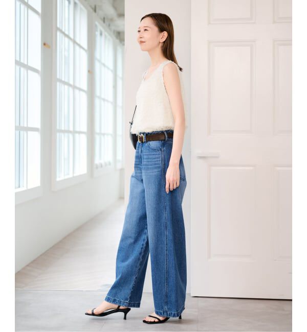U by SPICK&SPAN「フェザーシアータンクブラウス」|シャツ・ブラウス|